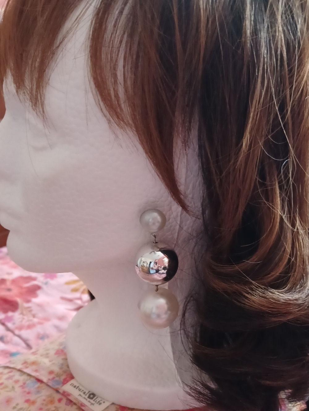 Elegant White Pearl and Silver Drop Earrings